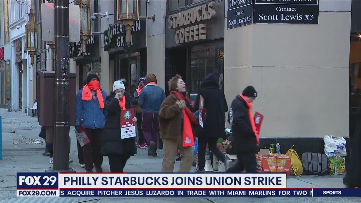 Starbucks in Philly joins union strike